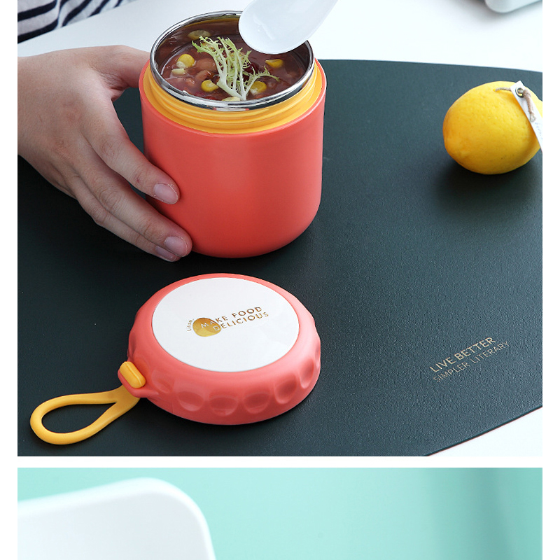400ml 304 Stainless Steel Mini Thermal Pot Portable Sealing Leak Proof Baby Milk Cup Fashion Soup Box