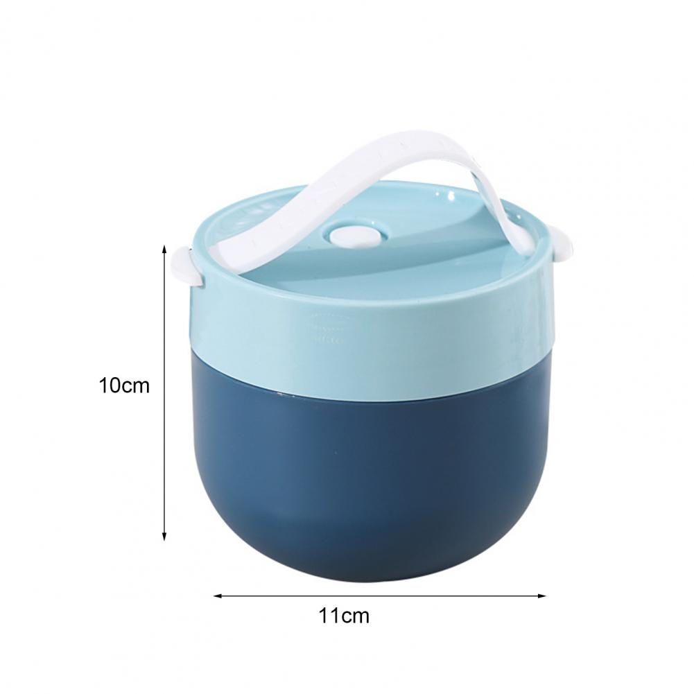 Portable Soup Cup Lunch Box Stainless Steel Bento Box Breakfast Cup Insulated Food Container Thermos Bottle Tumblers With Spoon