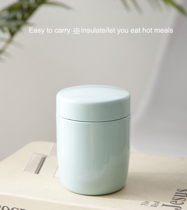 Mini Portable Leakproof Thermos Cups Stainless Steel Lunch Box 260ML Food Container Bento Box Food Soup Bottle for Kids