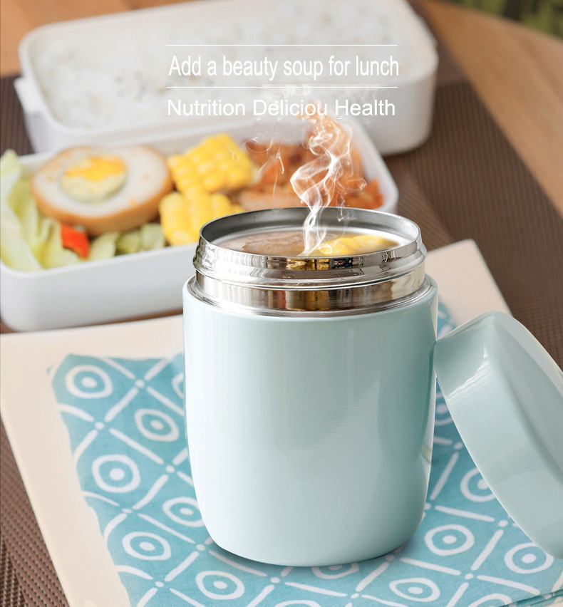 Mini Portable Leakproof Thermos Cups Stainless Steel Lunch Box 260ML Food Container Bento Box Food Soup Bottle for Kids