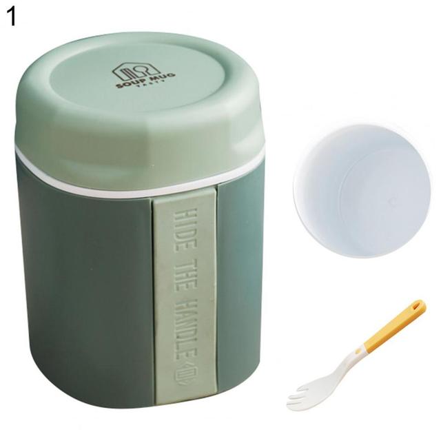 Soup Cup Mini Thermal Lunch Box Food Container Anti-scaling Leak-proof Double-layered Insulated Lunch Breakfast Cup Lunch Box