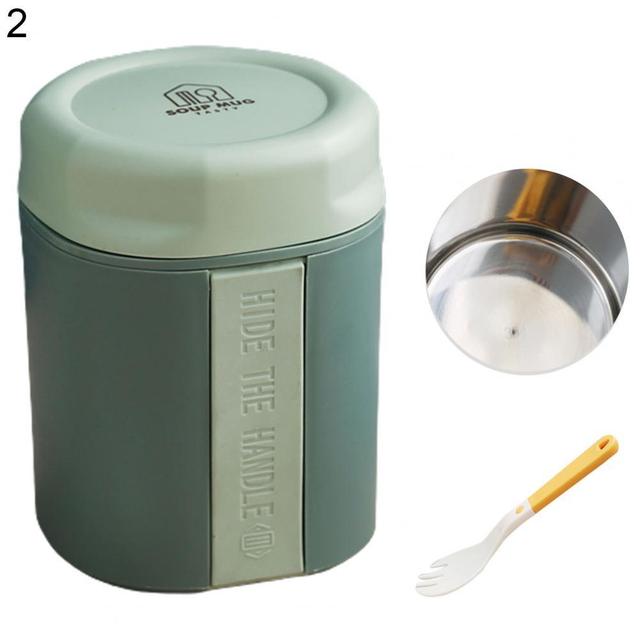 Soup Cup Mini Thermal Lunch Box Food Container Anti-scaling Leak-proof Double-layered Insulated Lunch Breakfast Cup Lunch Box