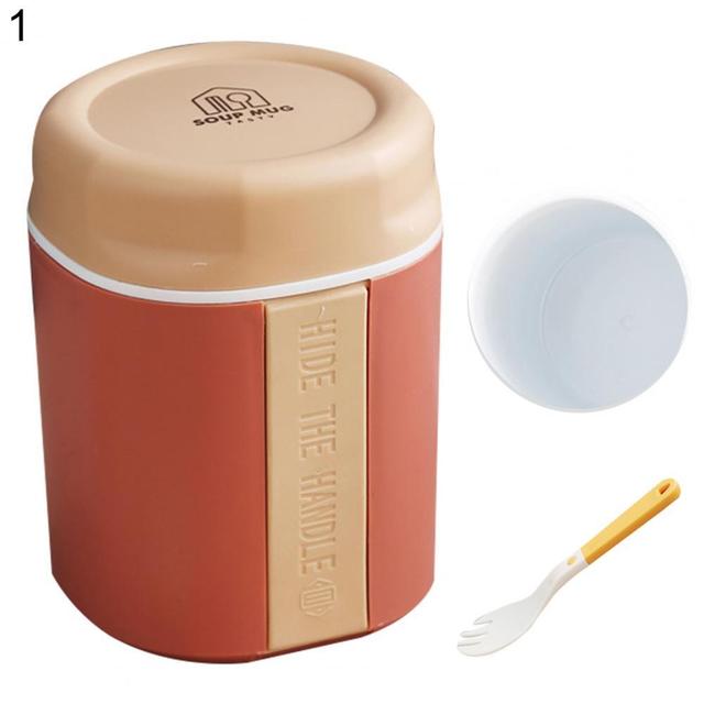Soup Cup Mini Thermal Lunch Box Food Container Anti-scaling Leak-proof Double-layered Insulated Lunch Breakfast Cup Lunch Box