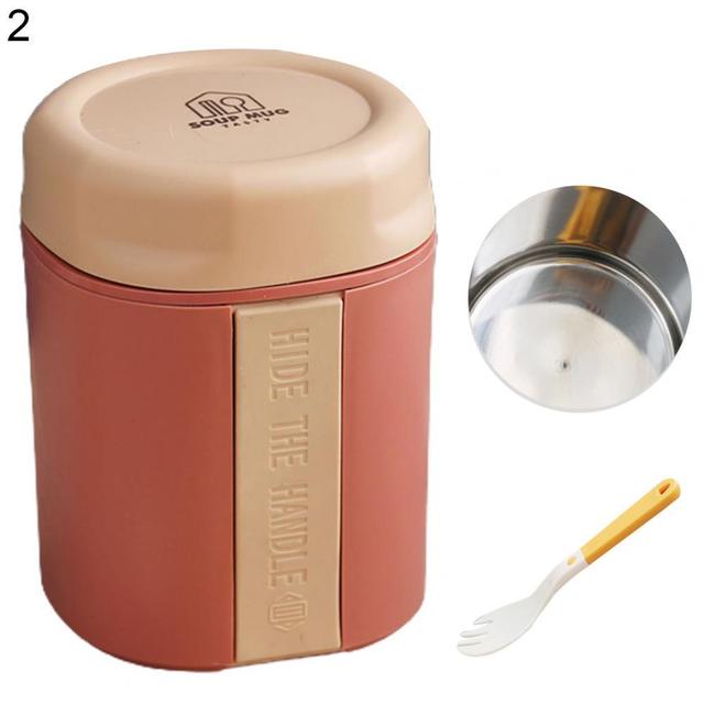 Soup Cup Mini Thermal Lunch Box Food Container Anti-scaling Leak-proof Double-layered Insulated Lunch Breakfast Cup Lunch Box