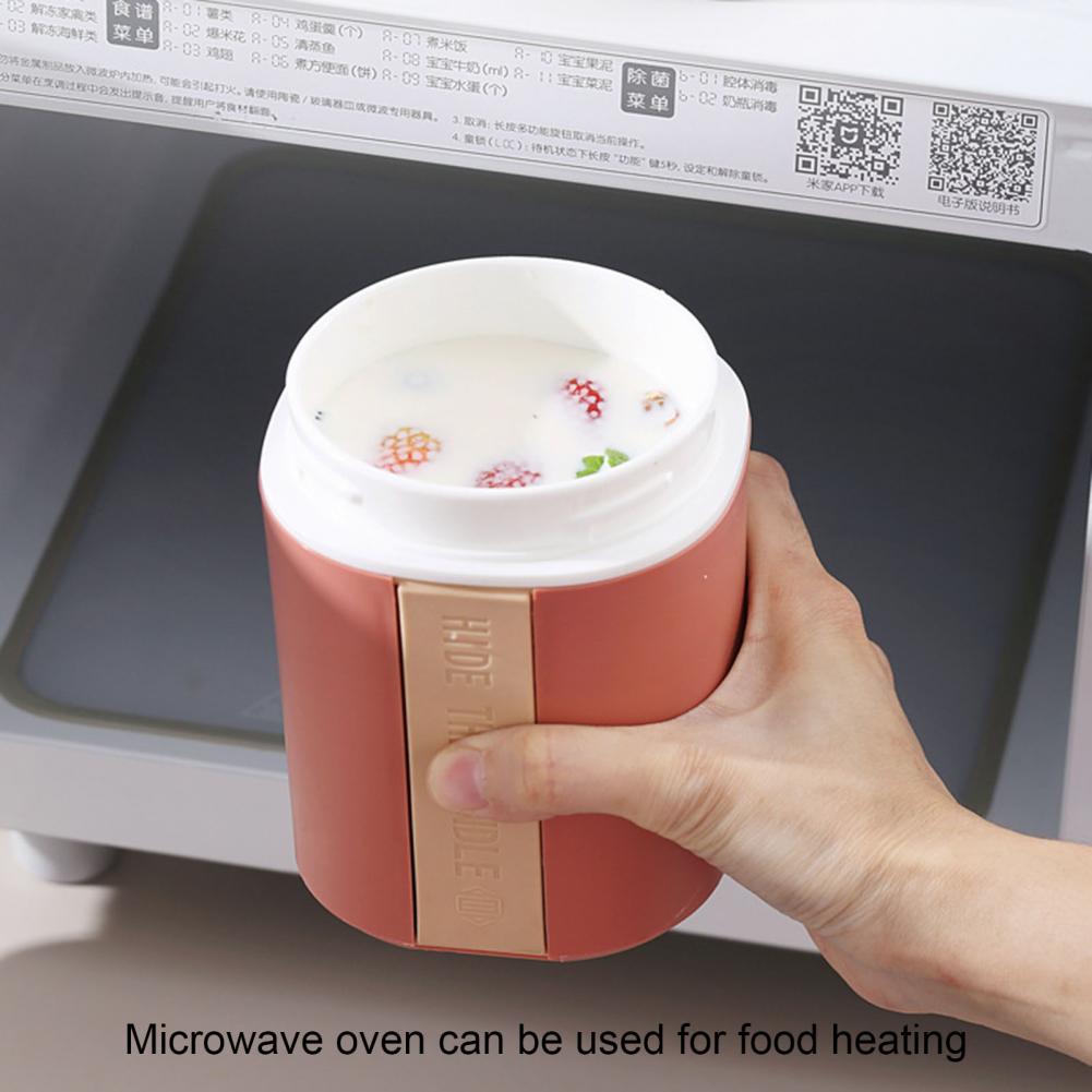 Soup Cup Mini Thermal Lunch Box Food Container Anti-scaling Leak-proof Double-layered Insulated Lunch Breakfast Cup Lunch Box