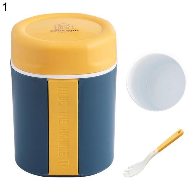 Soup Cup Mini Thermal Lunch Box Food Container Anti-scaling Leak-proof Double-layered Insulated Lunch Breakfast Cup Lunch Box