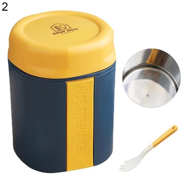 Soup Cup Mini Thermal Lunch Box Food Container Anti-scaling Leak-proof Double-layered Insulated Lunch Breakfast Cup Lunch Box