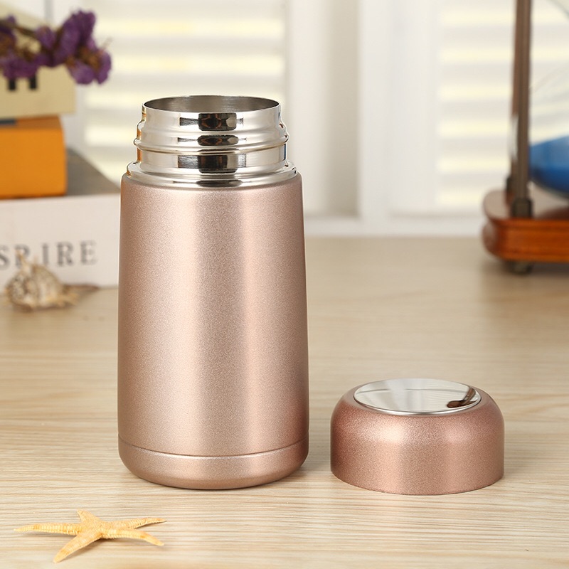 300ml Cute Mini Thermos Bottle Insulated Vacuum soup Cup Small Flask Travel Metal Tumbler for Tea  Water Coffee Children Kids School