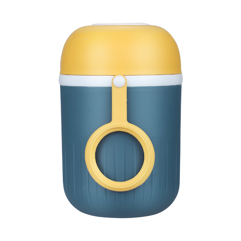 Portable Insulated Breakfast Cup Student Soup Cup Microwavable Mini Breakfast Cup with lid Spoon Breakfast Cup