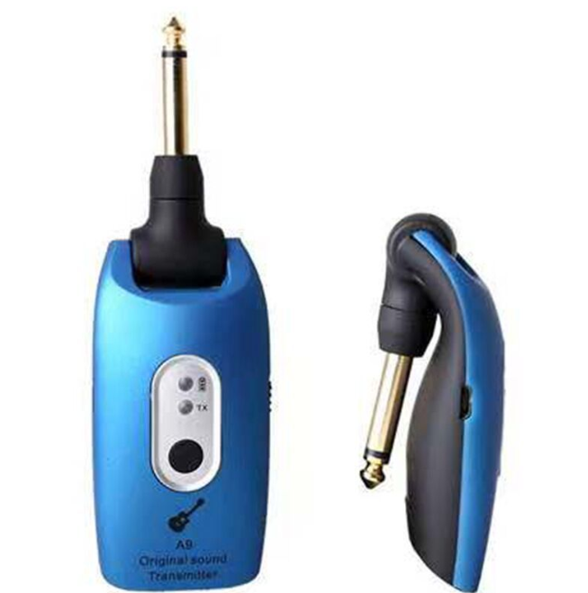 Guitar Bass Wireless System Transmitter Receiver Rechargeable 2.4GHZ 4 Channels