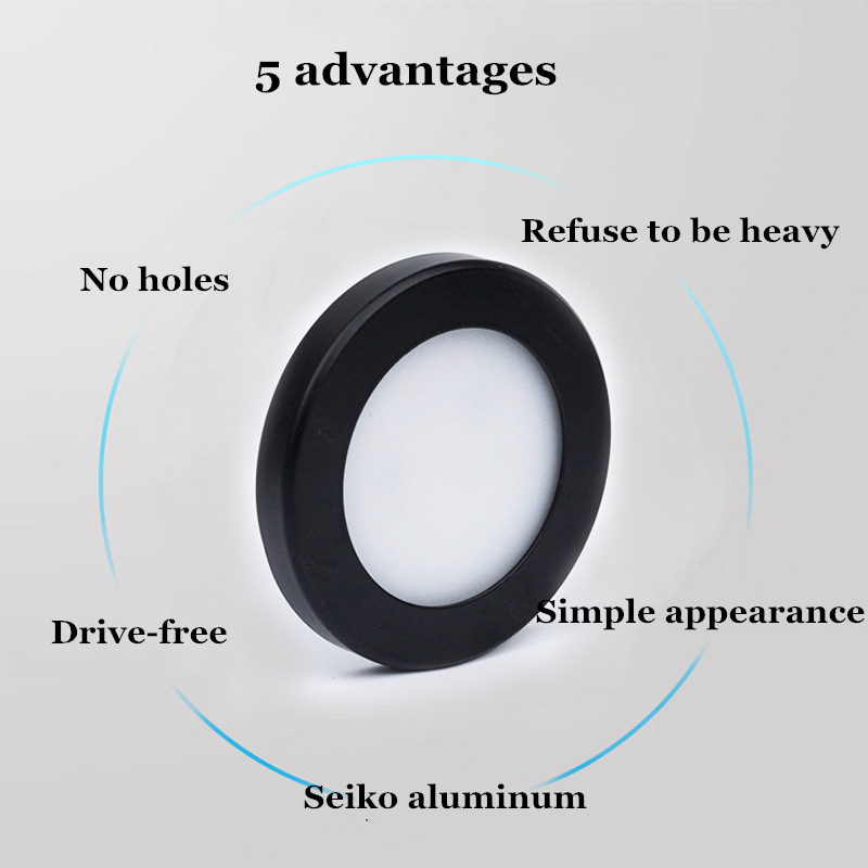 1pc LED Downlight Mini Surface Mounted 5W Panel Spot Light Ultra thin Indoor Lighting Home Kitchen Cabinet Lamp