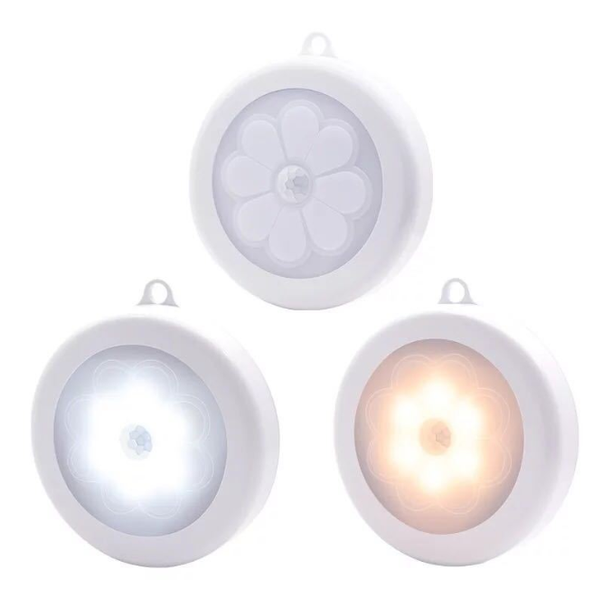 1pc Wireless Hook Motion Sensor Lamp PIR LED Night Light Bedroom Decor Lights Infrared Kitchen Cabinet Wardrobe Wall Decorative Lamp