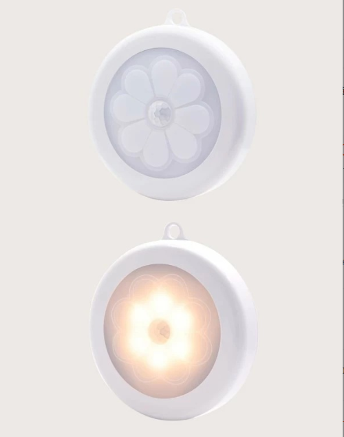 1pc Wireless Hook Motion Sensor Lamp PIR LED Night Light Bedroom Decor Lights Infrared Kitchen Cabinet Wardrobe Wall Decorative Lamp