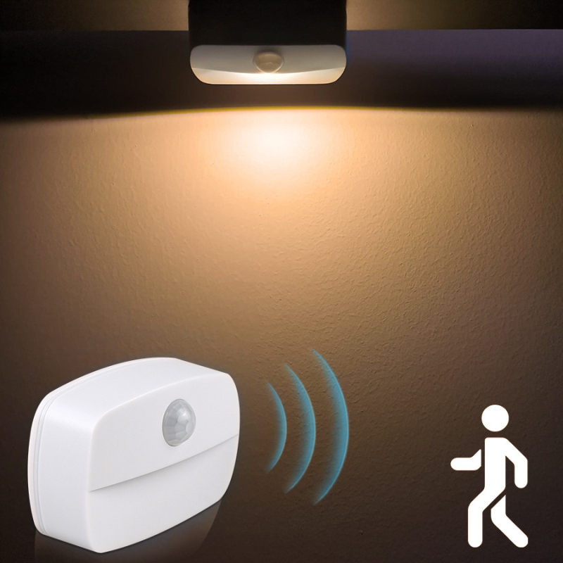 Wireless PIR Motion Auto Sensor LED Night Lights Hallway Closet Stair Room Lamps Wardrobe Bedroom Lighting Night Lamp Home