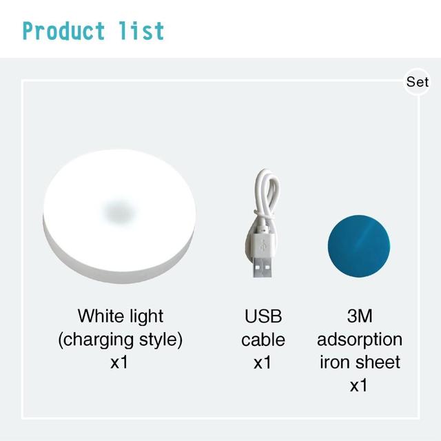 Usb-Charging Lamp Led Touch Night Light Bedside Baby Toilet Bedroom Door Rechargeable Wireless Mini Light