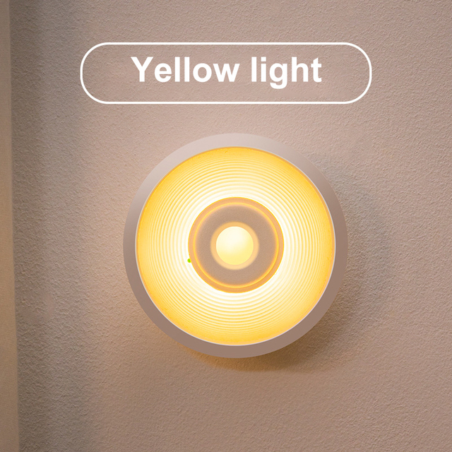 Night Light Smart Motion Sensor LED Night Lamp Battery Operated WC Bedside Lamp For Room Hallway Pathway Toilet Wall Lamp