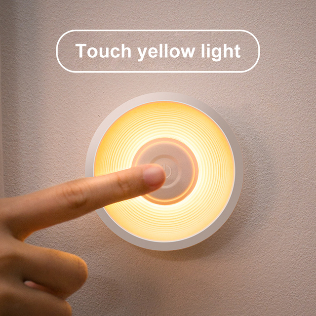 Night Light Smart Motion Sensor LED Night Lamp Battery Operated WC Bedside Lamp For Room Hallway Pathway Toilet Wall Lamp