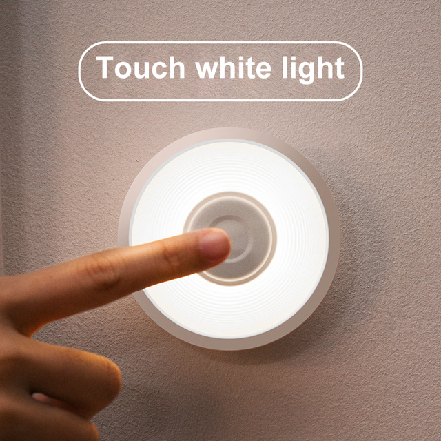 Night Light Smart Motion Sensor LED Night Lamp Battery Operated WC Bedside Lamp For Room Hallway Pathway Toilet Wall Lamp