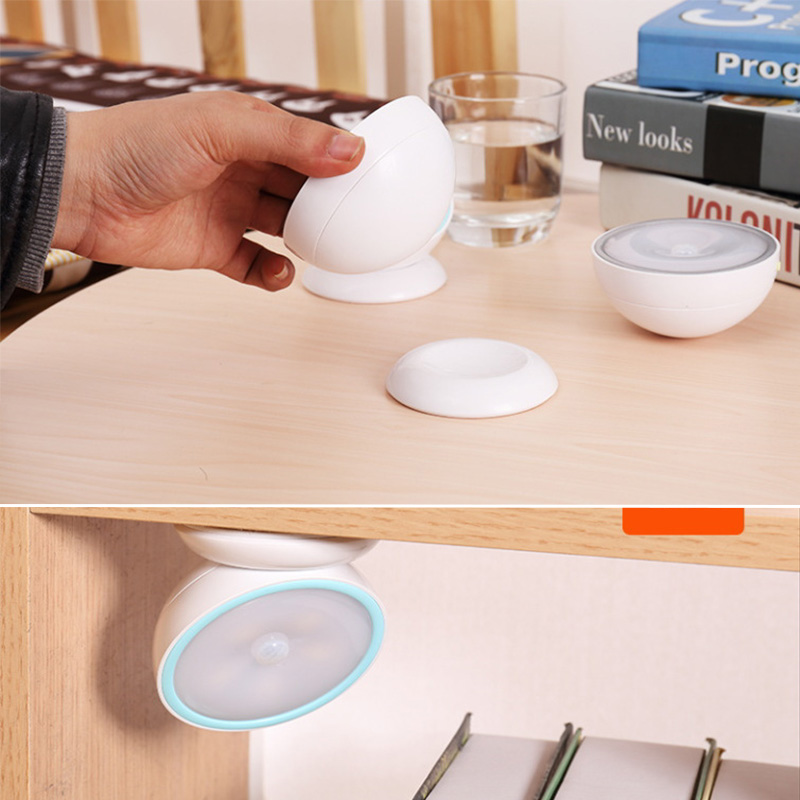 1pc USB Rechargeable Motion Sensor Activated Wall Light Night Light Induction Lamp For Closet Corridor Cabinet