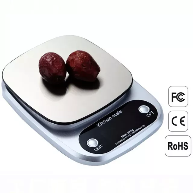 3KG/0.1G 10kg/1g Kitchen Household Food Electronic Scales Precision Platform Kitchen Scale Portable Digital Scale Jewelry Scales