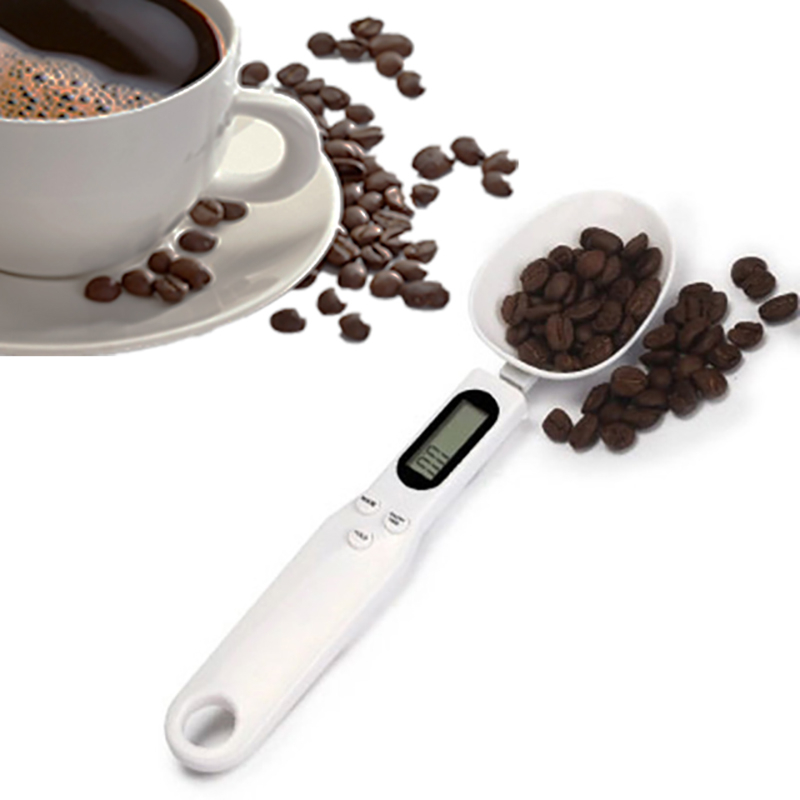 500g/0.1g Digital Measuring Spoons LCD Display Electronic Spoon Weight Volumn Food Milk Powder Coffee Sugar Weighing Scale