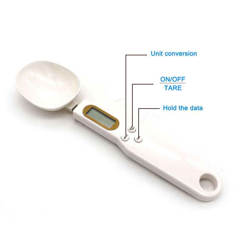 500g/0.1g Digital Measuring Spoons LCD Display Electronic Spoon Weight Volumn Food Milk Powder Coffee Sugar Weighing Scale