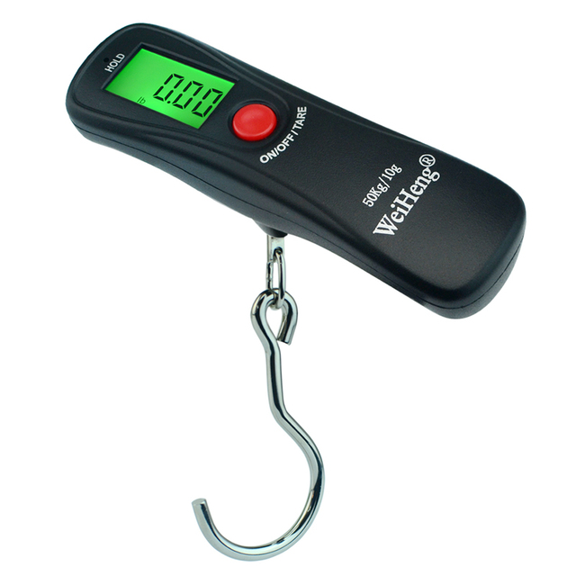 Handled digital Luggage Scale 110lb/ 50kg mini pocket scale for Travel fishing Weigh Suitcase Bag Baggage Scale