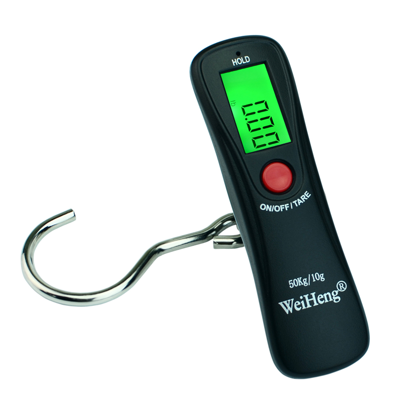 Handled digital Luggage Scale 110lb/ 50kg mini pocket scale for Travel fishing Weigh Suitcase Bag Baggage Scale