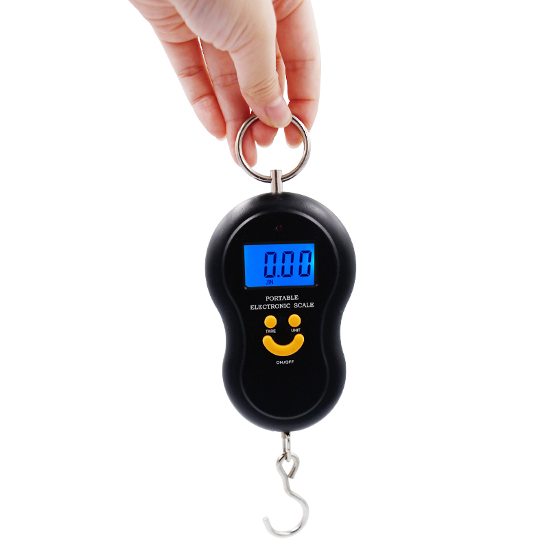 50kg 10g Hanging Scale Digital Scale BackLight Electronic Fishing Weights Pocket Scale Luggage Scales