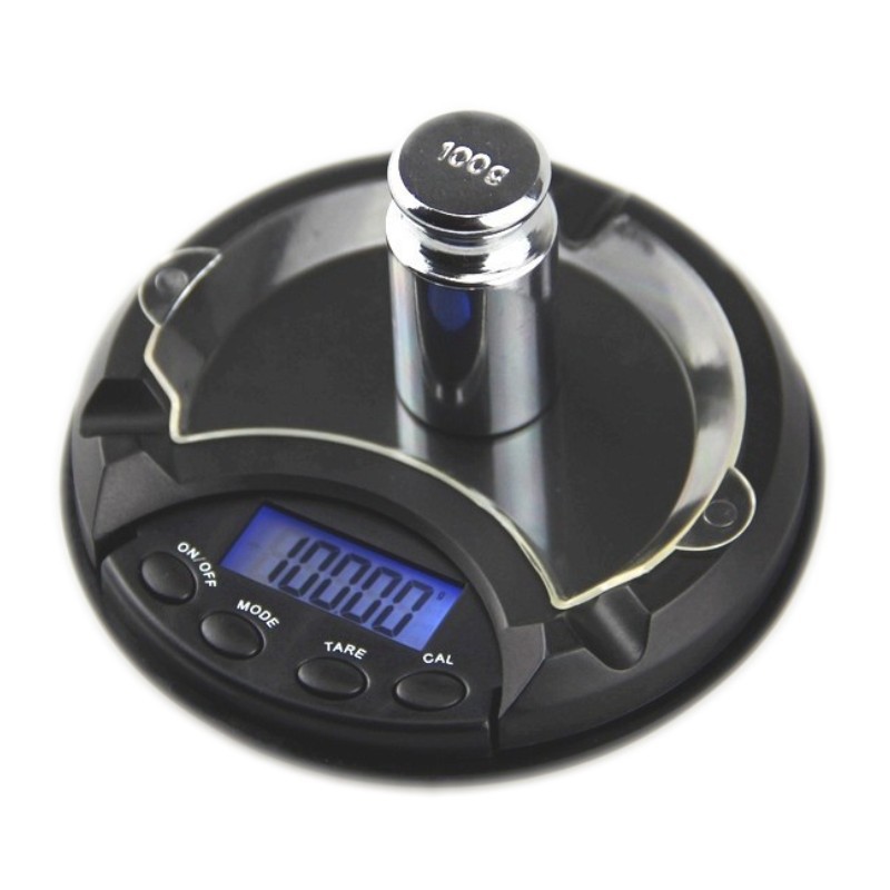 100g/0.01g High Precision Ashtray Electronic Scale Portable Jewelry MINI Palm Digital Pocket Carat Scale