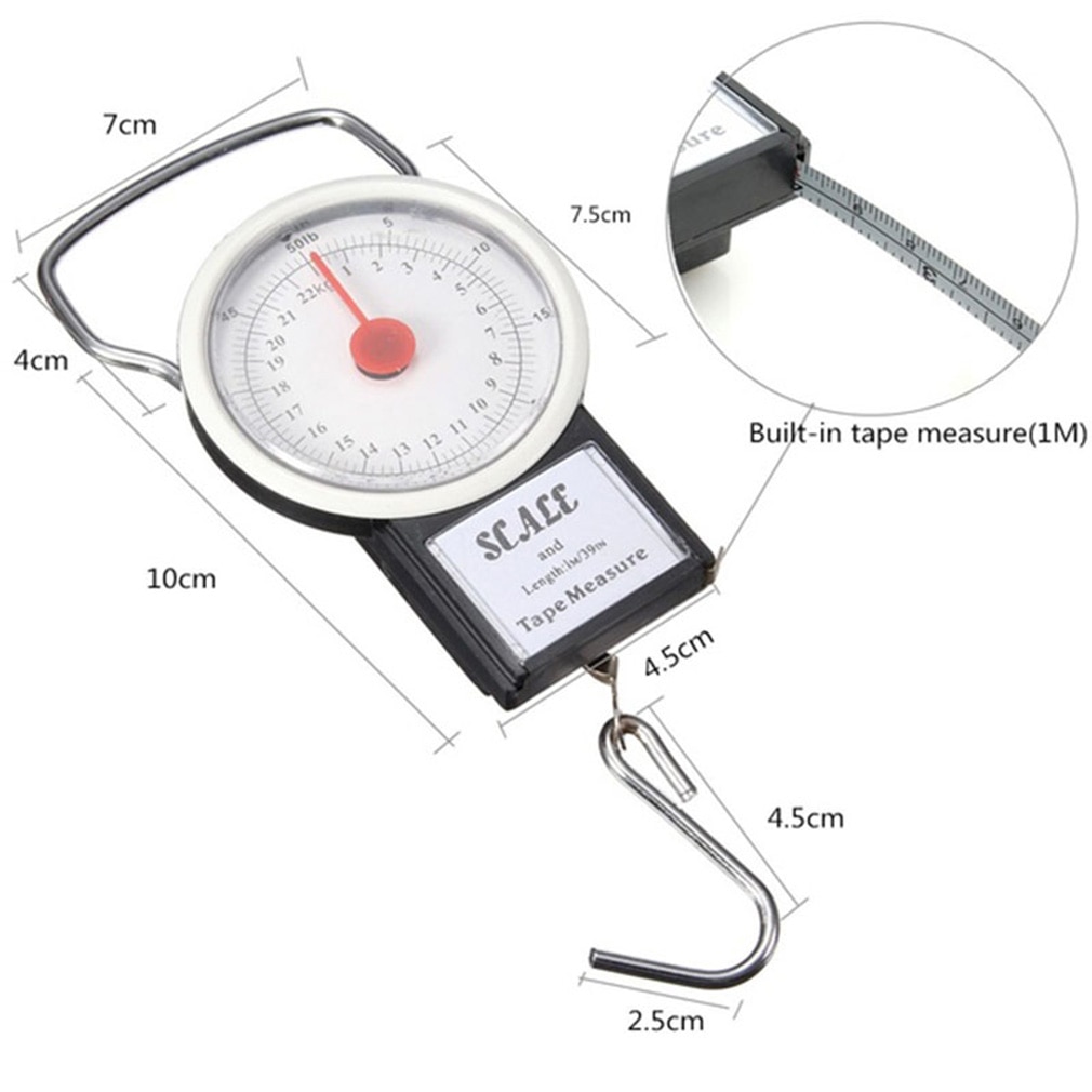 Mini Electronic Portable Digital Scale LCD Display Suitcase Travel Handheld Weighing Hanging Scale Fishing Balance