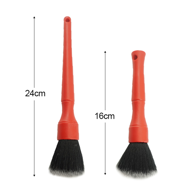 2PCS Car Detailing Brush Auto Wash Accessories Car Cleaning Tools Car Detailing Kit Vehicle Interior Air Conditioner Supplies