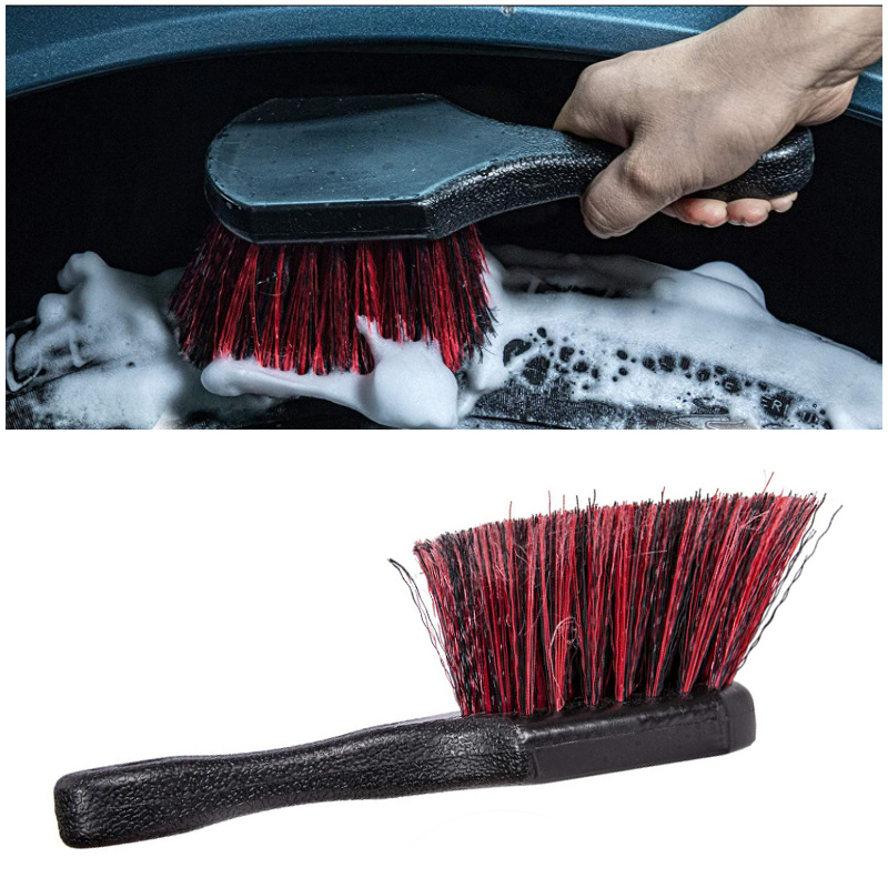 Car Wash Tool Brush Car Tire Cleaning Brush Cleaner Short Handle Car Brush for Auto Tires Cleaning Plastic Scrubber Brushes