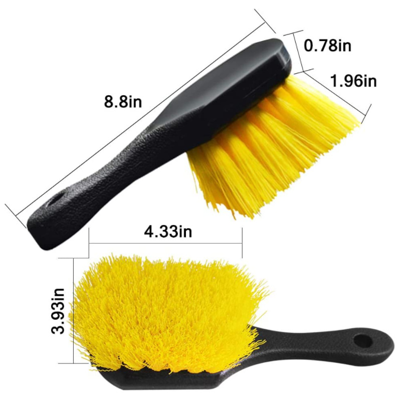 Car Wash Tool Brush Car Tire Cleaning Brush Cleaner Short Handle Car Brush for Auto Tires Cleaning Plastic Scrubber Brushes