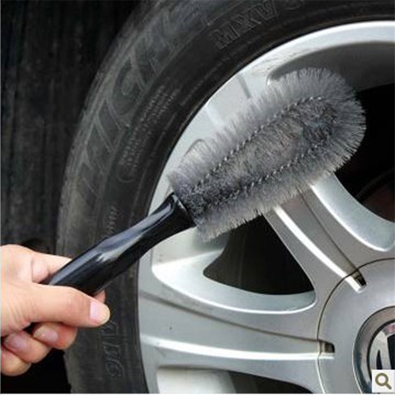 1PC Brush for cleaning the rim of cars plastic handle for removing dust and washing vehicles cars and motorcycles trucks