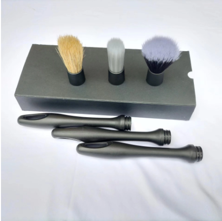 Natural Boar Hair Detail Brush Car Cleaning Detailing Set Automotive Detailing For Car Cleaning Dirt Dust Clean Brush(3PCS/box)