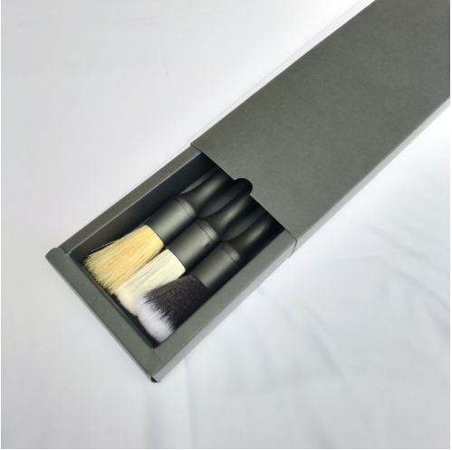 Natural Boar Hair Detail Brush Car Cleaning Detailing Set Automotive Detailing For Car Cleaning Dirt Dust Clean Brush(3PCS/box)