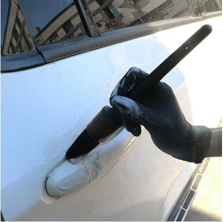 Black Car Detail Cleaning Brush Car Detailing Brush Set 5 Different Sizes for Cleaning Car Interior Air Vent Automotive Brushes Kit