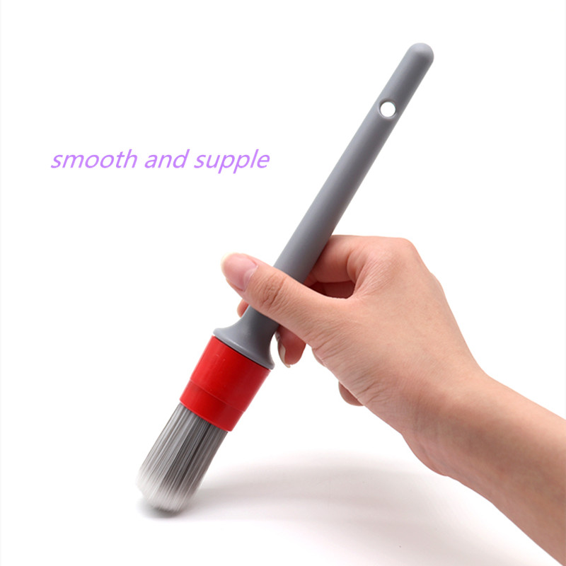 Super Soft Synthetic Bristle Detailing Brushes Set PP Handle for Wheels,Tires, Engine Bay, Leather Seats, Door Panels