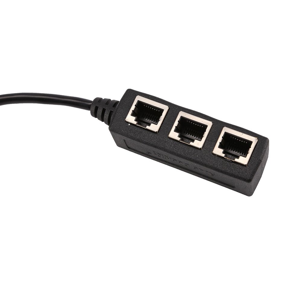 Professional Long RJ45 1 To 3 Ethernet LAN Network Cable Splitter Extender Adapter Connector RF Cable