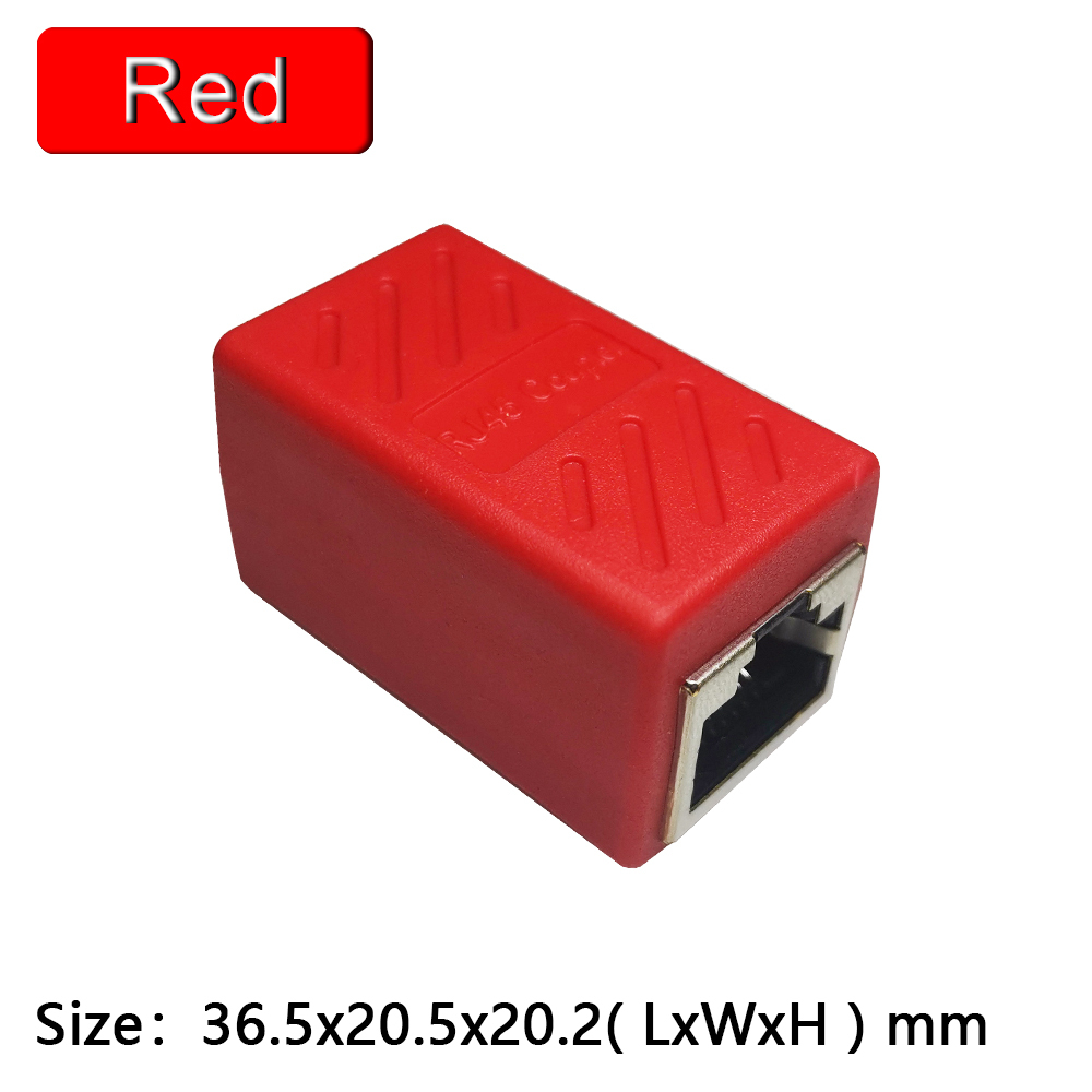 1 To 1 Ways RJ45 Ethernet LAN Network Splitter Double Adapter Ports Coupler Connector Extender Adapter Plug Connector Adapter