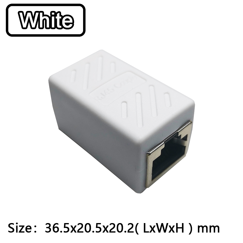 1 To 1 Ways RJ45 Ethernet LAN Network Splitter Double Adapter Ports Coupler Connector Extender Adapter Plug Connector Adapter
