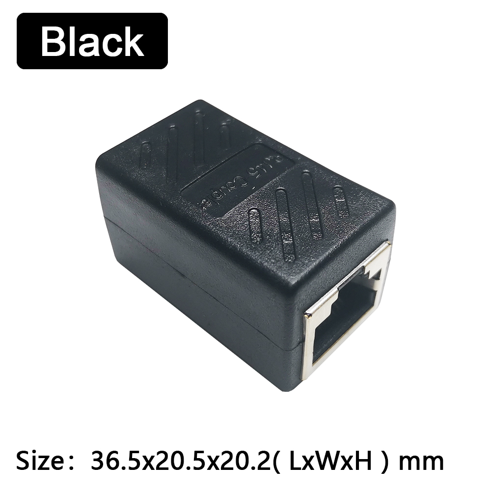 1 To 1 Ways RJ45 Ethernet LAN Network Splitter Double Adapter Ports Coupler Connector Extender Adapter Plug Connector Adapter