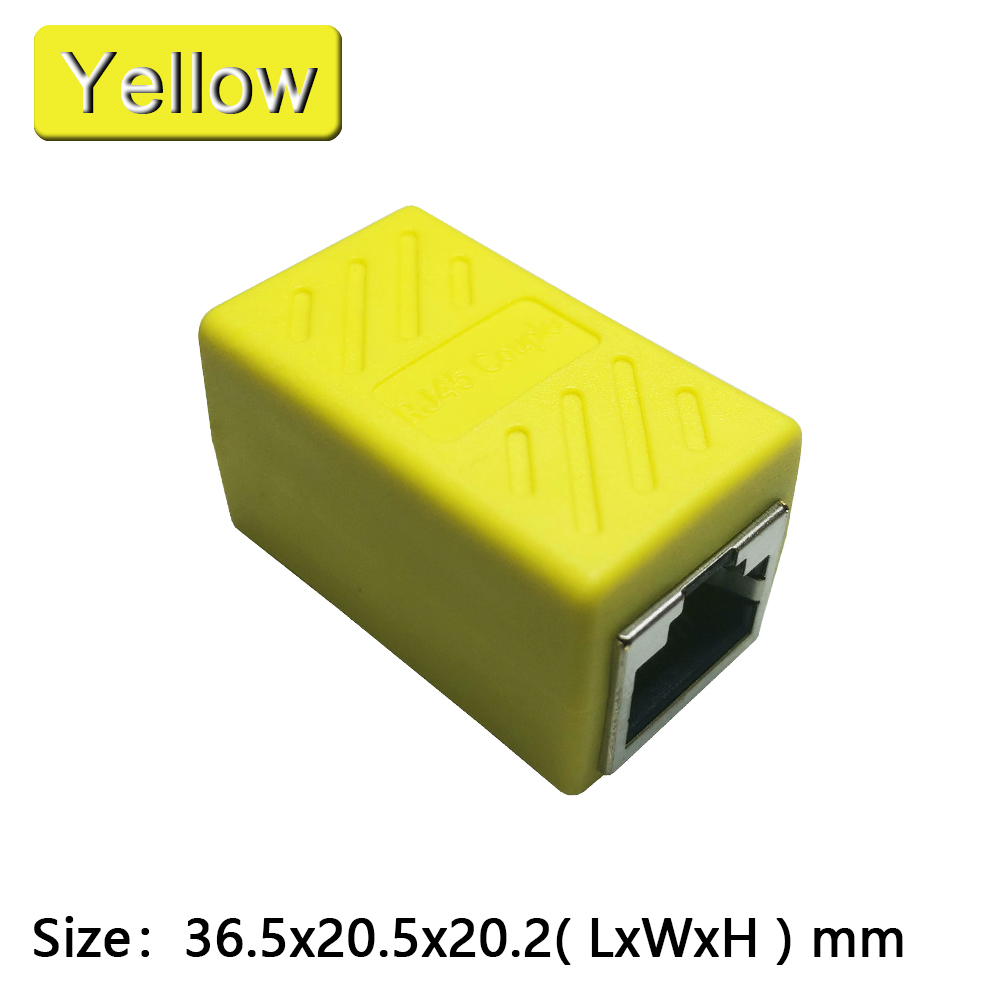 1 To 1 Ways RJ45 Ethernet LAN Network Splitter Double Adapter Ports Coupler Connector Extender Adapter Plug Connector Adapter