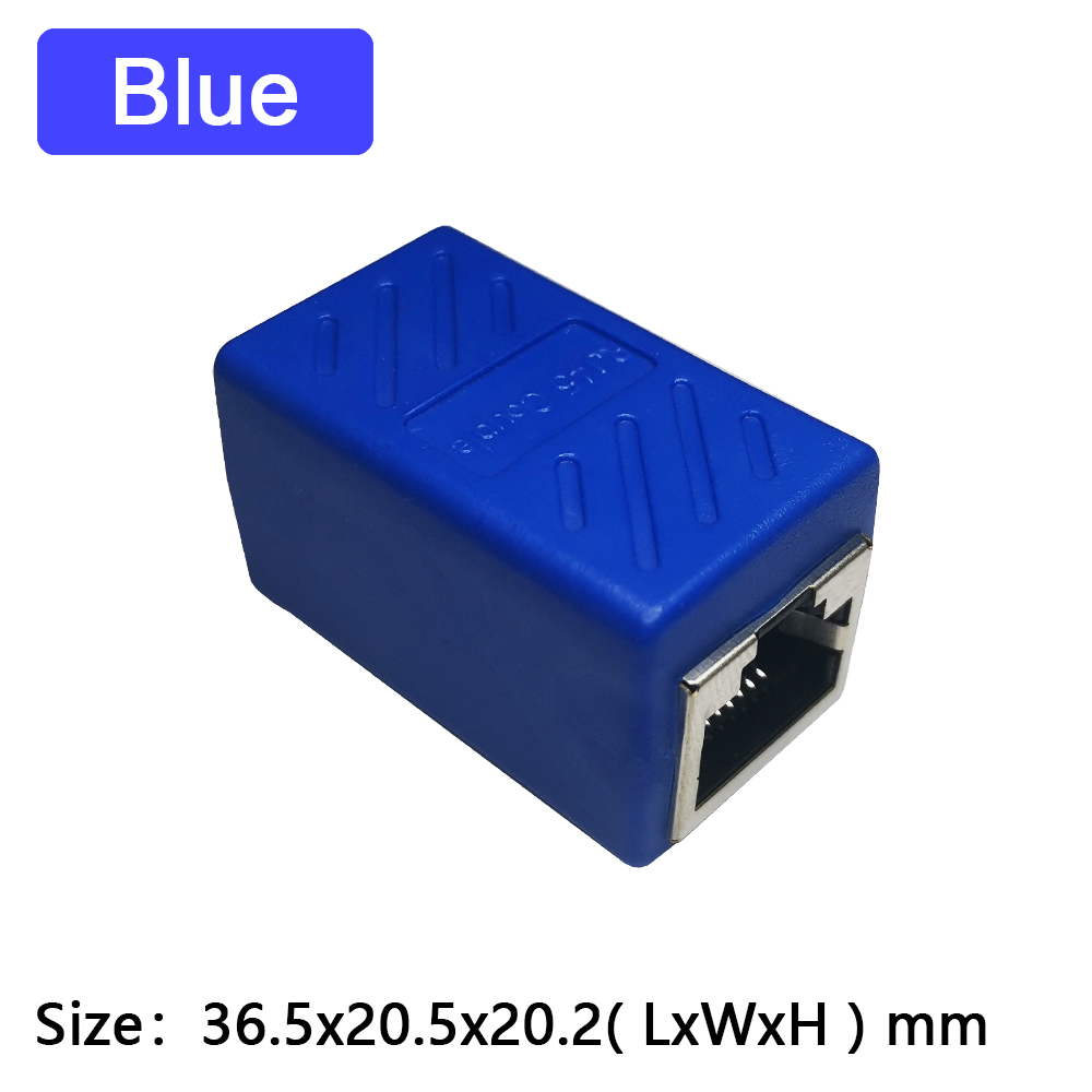 1 To 1 Ways RJ45 Ethernet LAN Network Splitter Double Adapter Ports Coupler Connector Extender Adapter Plug Connector Adapter