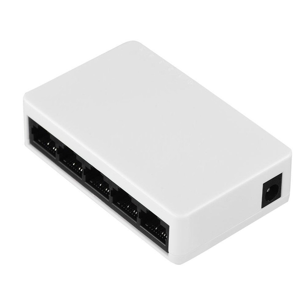 Desktop Switch Switcher Rj45 Lan Splitter Hub 5-port Fast Ethernet 10/100mbps Network Switch