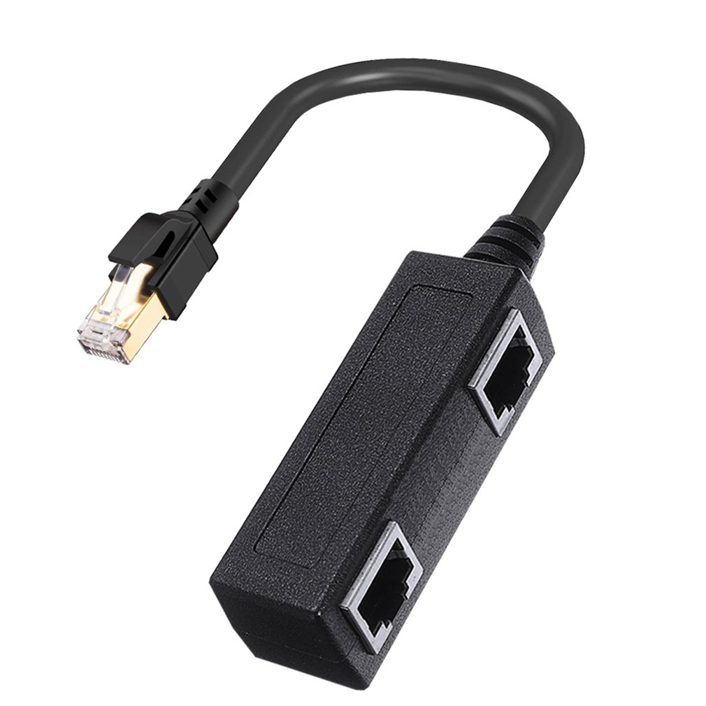 RJ45 Ethernet Splitter Cable RJ45 Male To Female Port LAN Ethernet Network Splitter Adapter