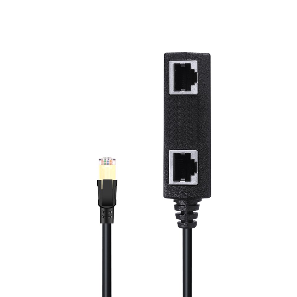 RJ45 Ethernet Splitter Cable RJ45 Male To Female Port LAN Ethernet Network Splitter Adapter