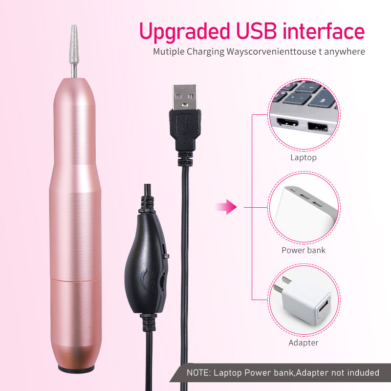 Nail Drill Machine Nail Polisher Professional Lathe Electric Nail File Sander Milling Cutter Set Salon Equipment Manicure Tool