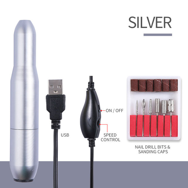 Nail Drill Machine Nail Polisher Professional Lathe Electric Nail File Sander Milling Cutter Set Salon Equipment Manicure Tool